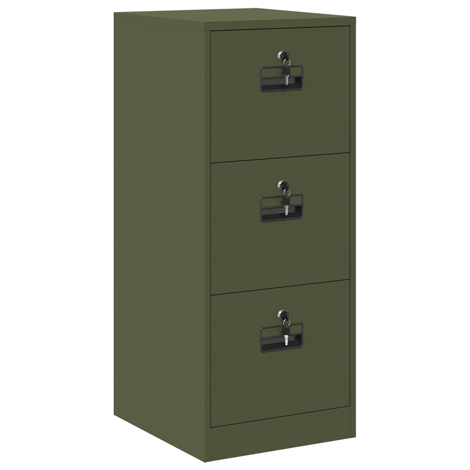 Armadio per File con cassetto Verde oliva 44 x 50 x 106.5 cm 891602