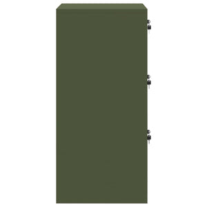 Armadio per File con cassetto Verde oliva 44 x 50 x 106.5 cm 891602
