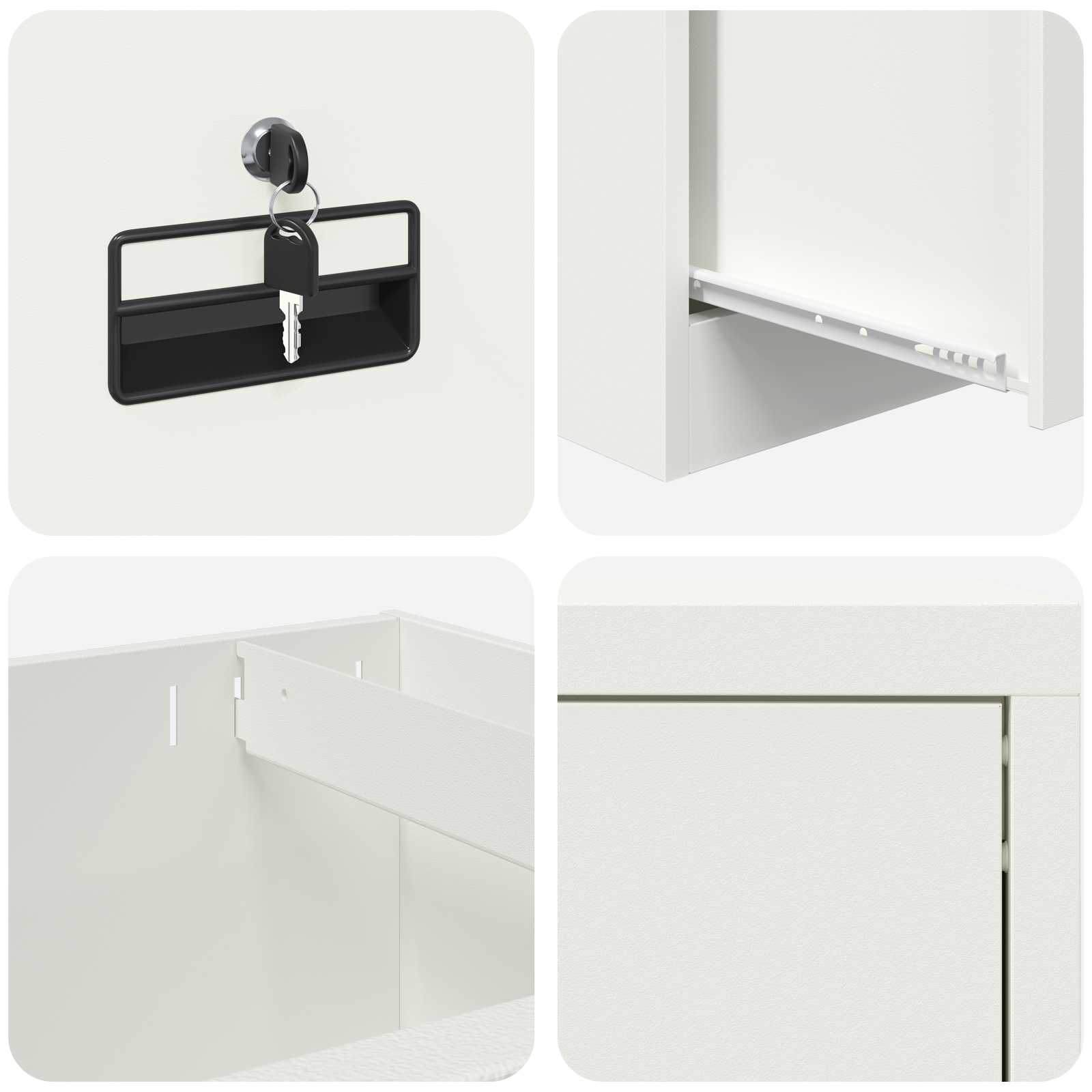 Armadio per File con cassetto Verde oliva 44 x 50 x 106.5 cm 891620