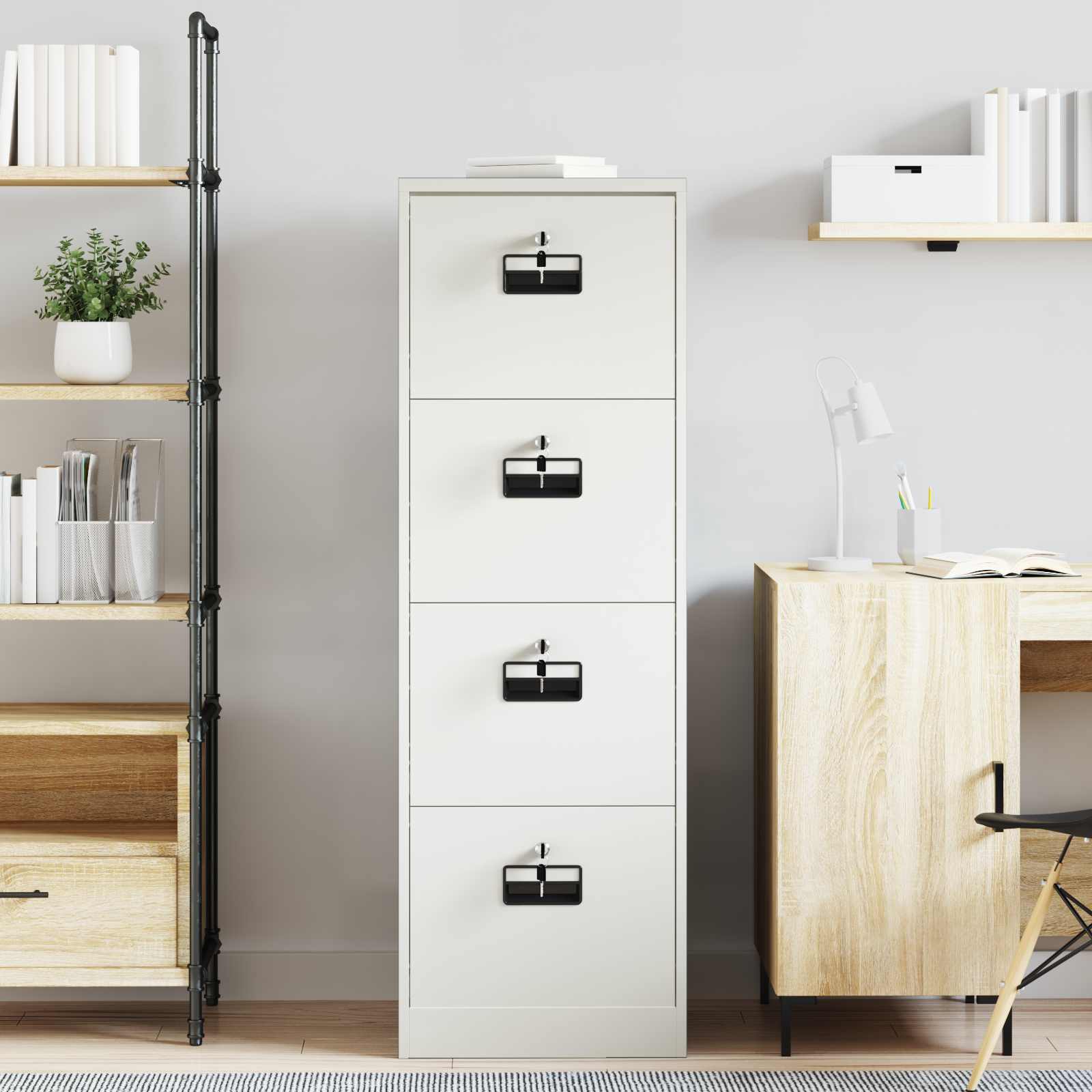 Armadio per File con cassetto Antracite 44 x 50 x 106.5 cm 891624