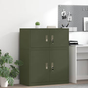 Armadio Verde oliva 90 x 40 x 40 cm Acciaio laminato a freddo 891632