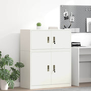 Armadio Bianco 90 x 40 x 40 cm Acciaio laminato a freddo 891633