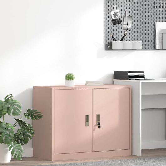 Armadio Rosa 90 x 40 x 70 cm Acciaio laminato a freddo 891635