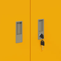 Armadio Giallo senape 90 x 40 x 70 cm Acciaio laminato a freddo 891637