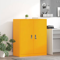 Armadio con archiviazione Giallo senape 90 x 40 x 105 cm 891649