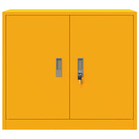 Armadio Giallo senape 80 x 40 x 70 cm Acciaio laminato a freddo 891679
