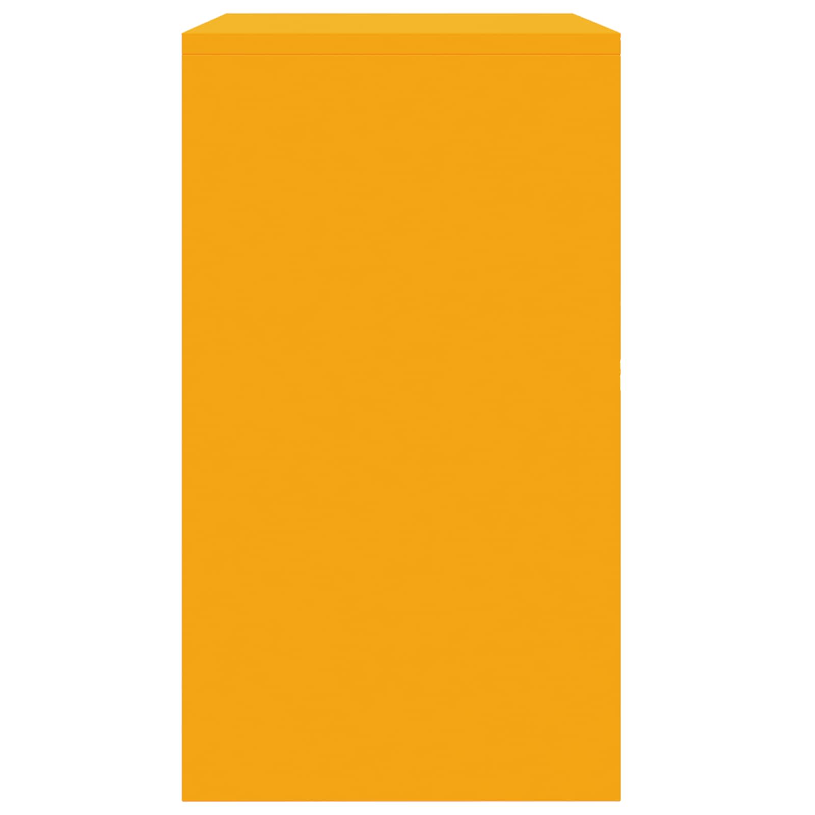 Armadio Giallo senape 80 x 40 x 70 cm Acciaio laminato a freddo 891679