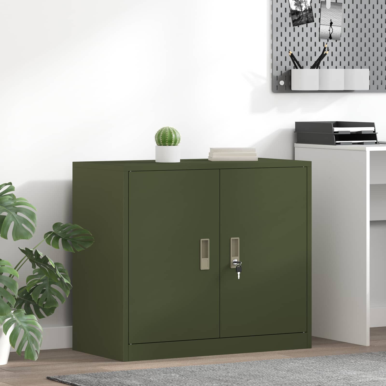 Armadio Verde oliva 80 x 40 x 70 cm Acciaio laminato a freddo 891680