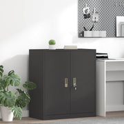 Armadio Nero 80 x 40 x 90 cm Acciaio laminato a freddo 891682