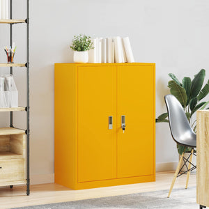Armadio con archiviazione Giallo senape 80 x 40 x 105 cm 891691