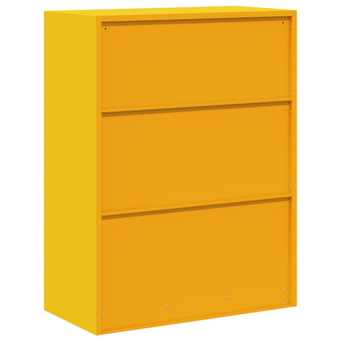 Armadio con archiviazione Giallo senape 80 x 40 x 105 cm 891691