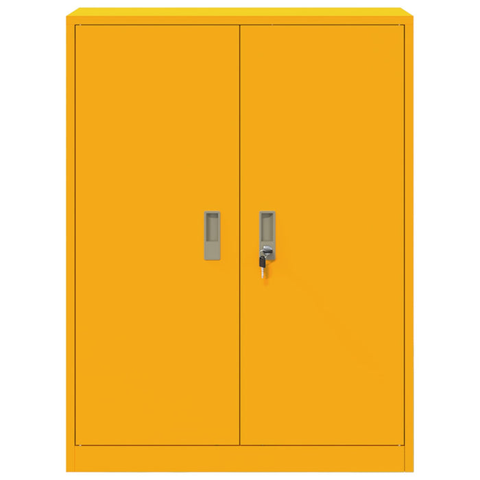 Armadio con archiviazione Giallo senape 80 x 40 x 105 cm 891691