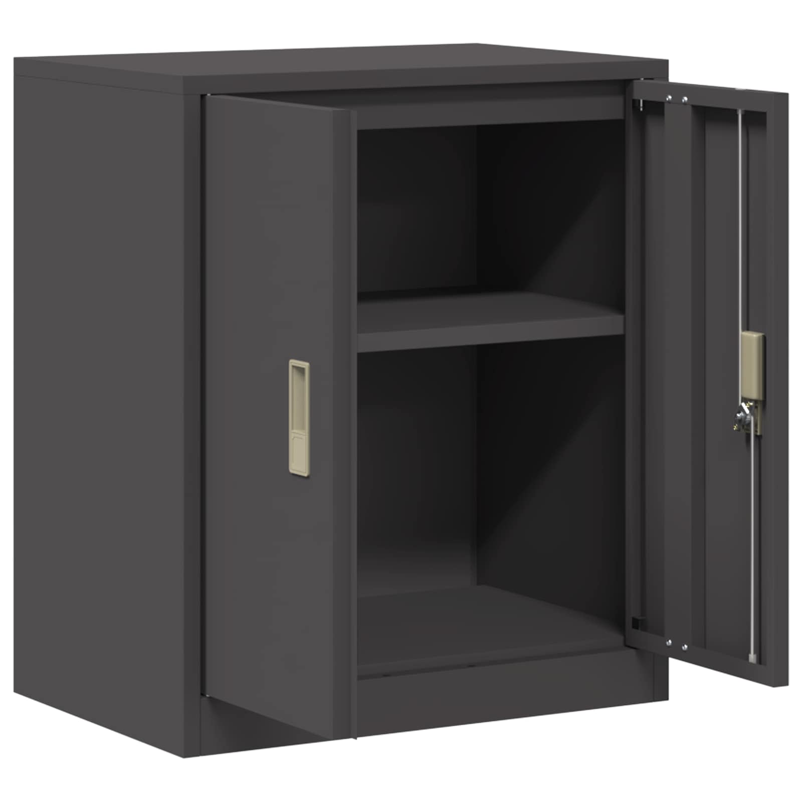 Armadio Nero 60 x 40 x 70 cm Acciaio laminato a freddo 891718