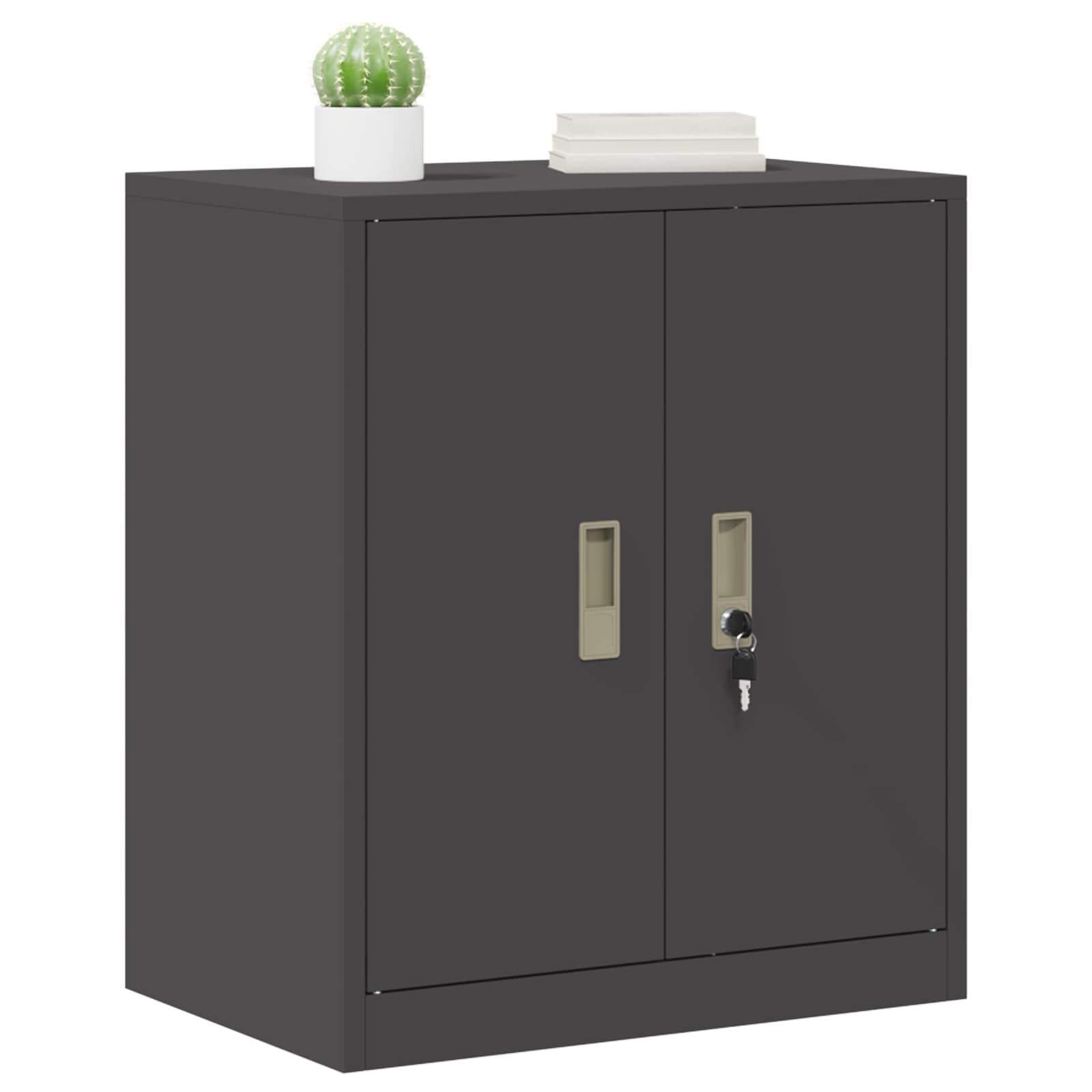 Armadio Nero 60 x 40 x 70 cm Acciaio laminato a freddo 891718