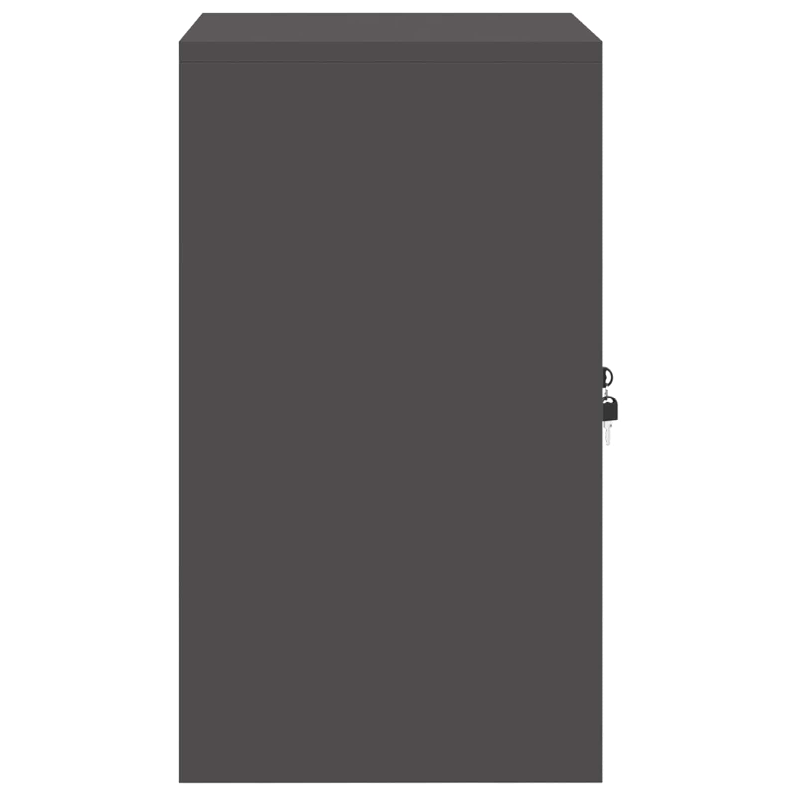Armadio Nero 60 x 40 x 70 cm Acciaio laminato a freddo 891718