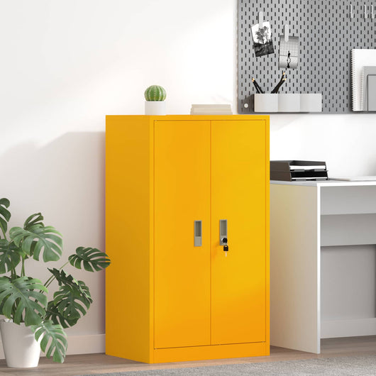 Armadio con archiviazione Giallo senape 60 x 40 x 105 cm 891733