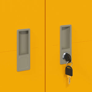 Armadio con archiviazione Giallo senape 60 x 40 x 140 cm 891739