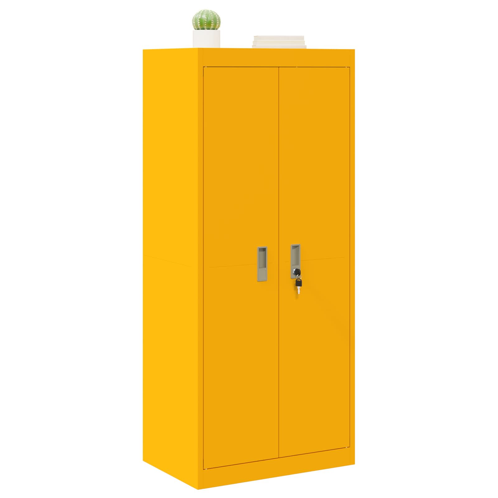 Armadio con archiviazione Giallo senape 60 x 40 x 140 cm 891739