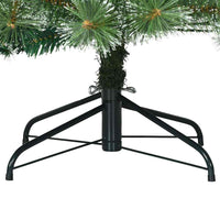 Albero di Natale Artificiale-Albero Natalizio Snodato Foderato di Neve Verde 559713