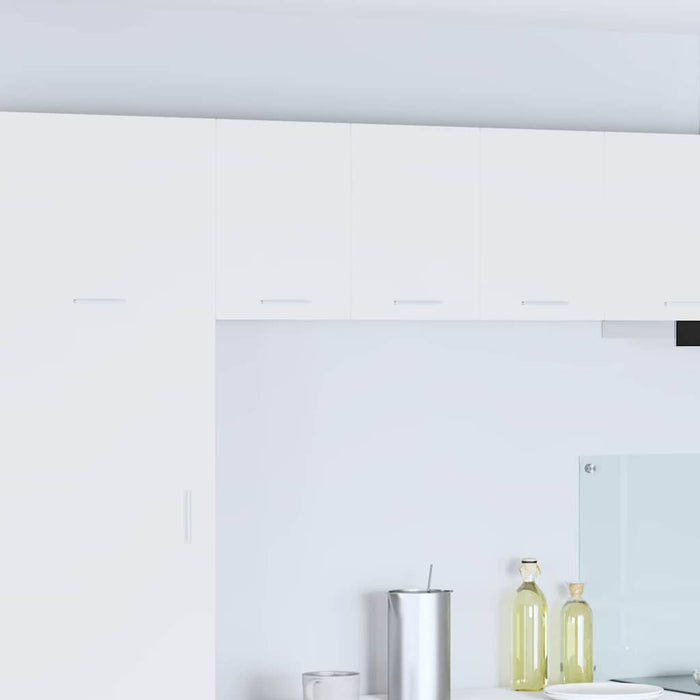 Armadio pensile con porta Riga 2 pcs Bianco 30 x 31 x 40 cm 884115