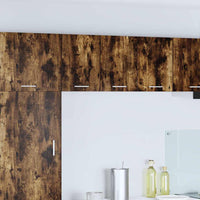 Armadio pensile Riga Rovere Affumicato e Bianco 30 x 31 x 40 cm 884122