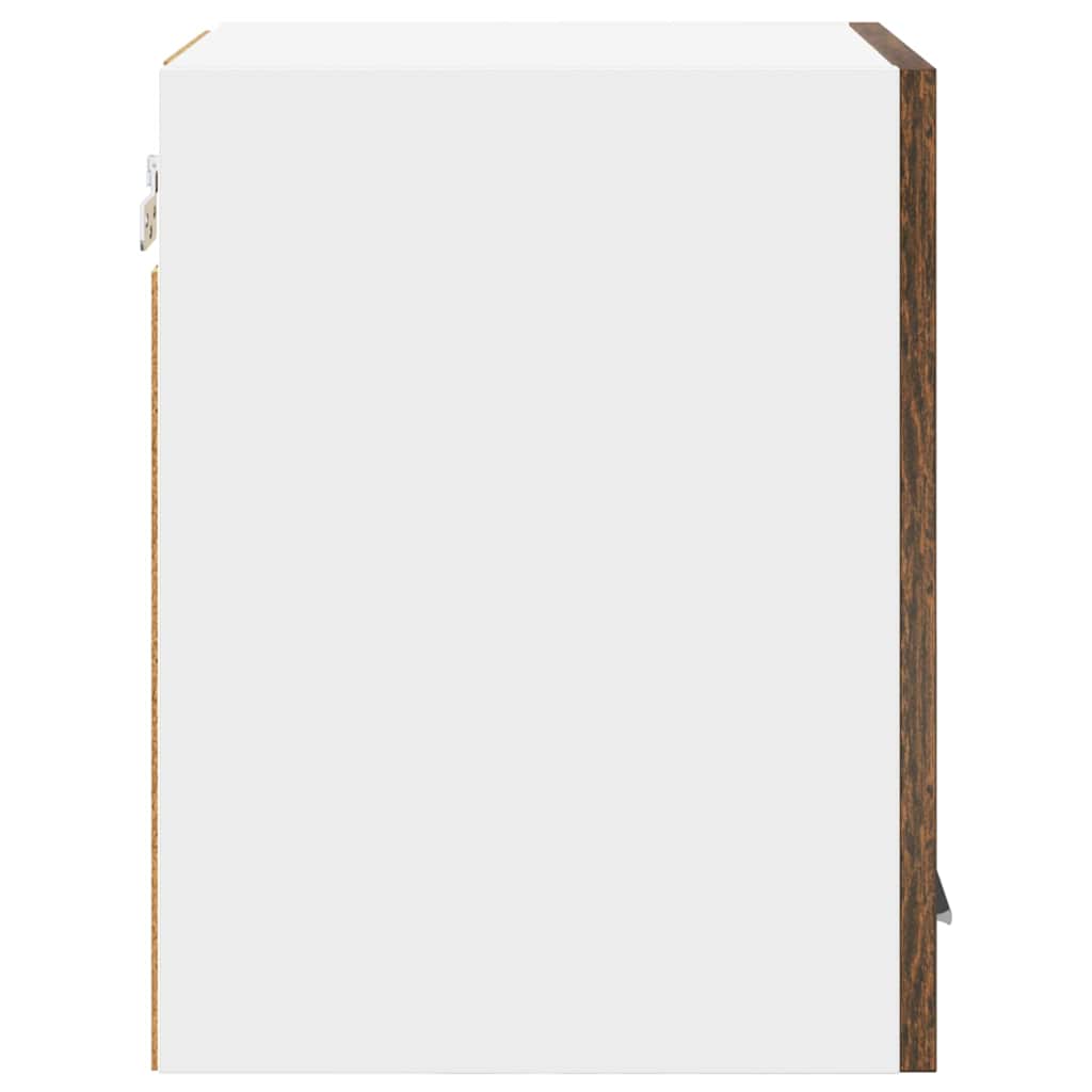 Armadio pensile Riga Rovere Affumicato e Bianco 30 x 31 x 40 cm 884122