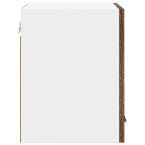 Armadio pensile Riga Rovere Affumicato e Bianco 30 x 31 x 40 cm 884122