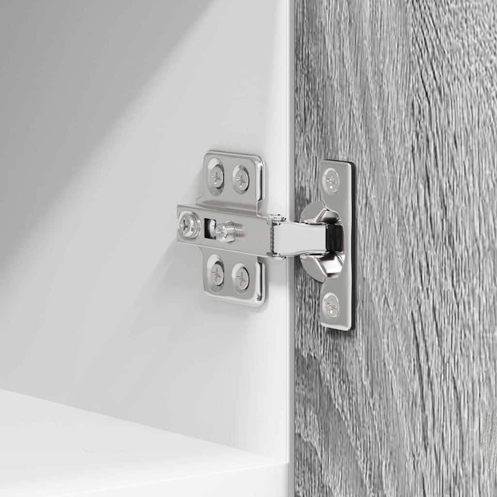 Armadio pensile Riga Grigio Sonoma e Bianco 30 x 31 x 40 cm 884124