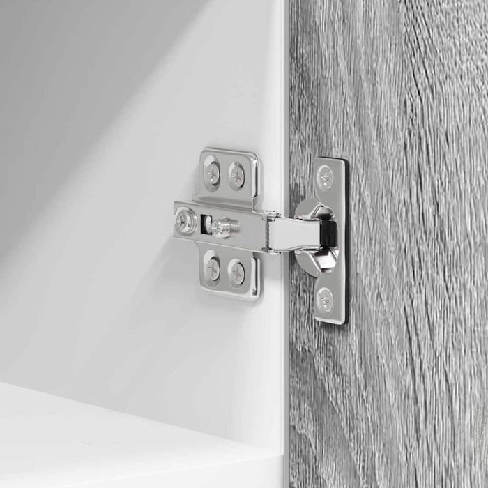 Armadio pensile con porta Riga 2 pcs Grigio Sonoma e Bianco 884125