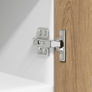 Armadio pensile con porta Riga 2 pcs Rovere Artigiano e Bianco 884129