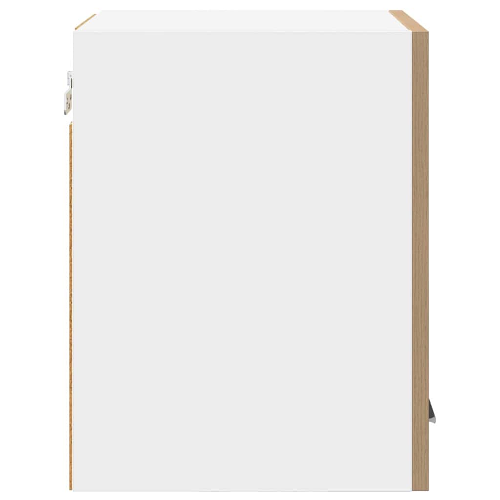 Armadio pensile con porta Riga 2 pcs Rovere Artigiano e Bianco 884129