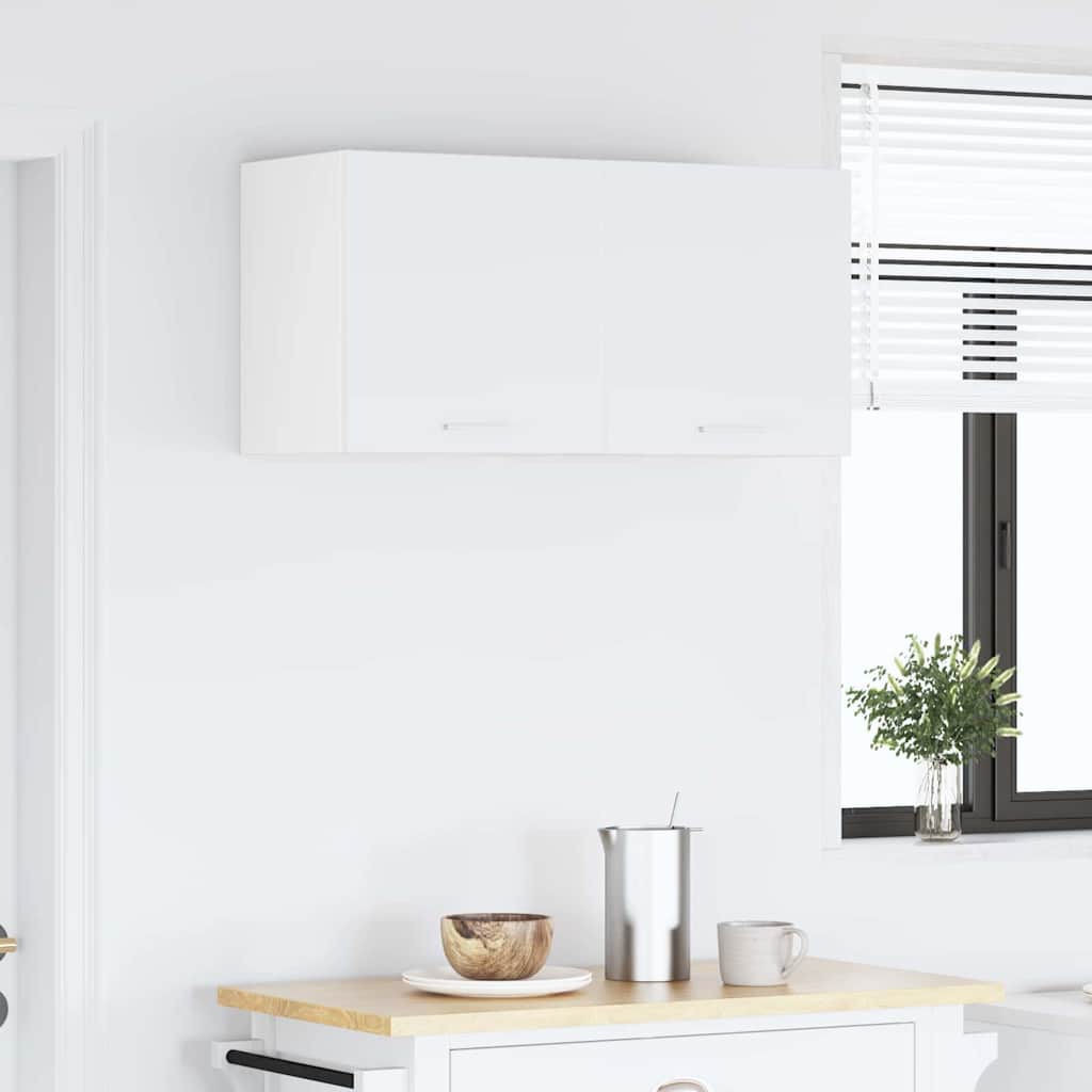 Armadio pensile con porta Riga 2 pcs Bianco 40 x 31 x 40 cm 884131