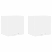 Armadio pensile con porta Riga 2 pcs Bianco 40 x 31 x 40 cm 884131