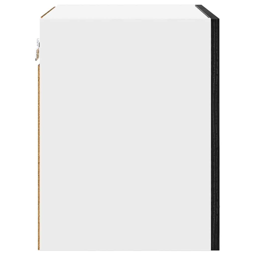 Armadio pensile Riga Rovere Affumicato e Bianco 40 x 31 x 40 cm 884132