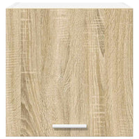 Armadio pensile con porta Riga 2 pcs Quercia Sonoma e Bianca 884135