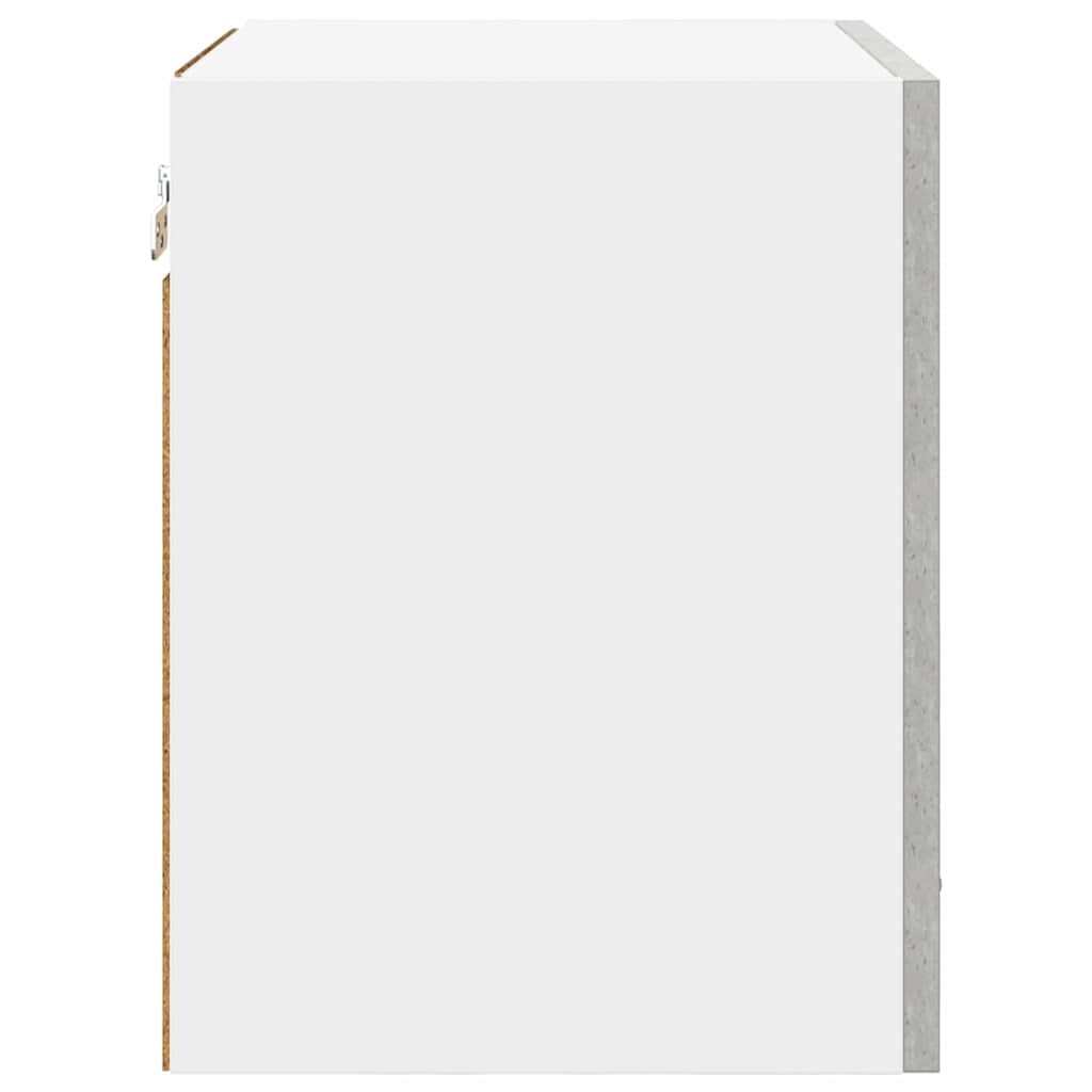 Armadio pensile Riga Grigio Cemento e Bianco 40 x 31 x 40 cm 884136