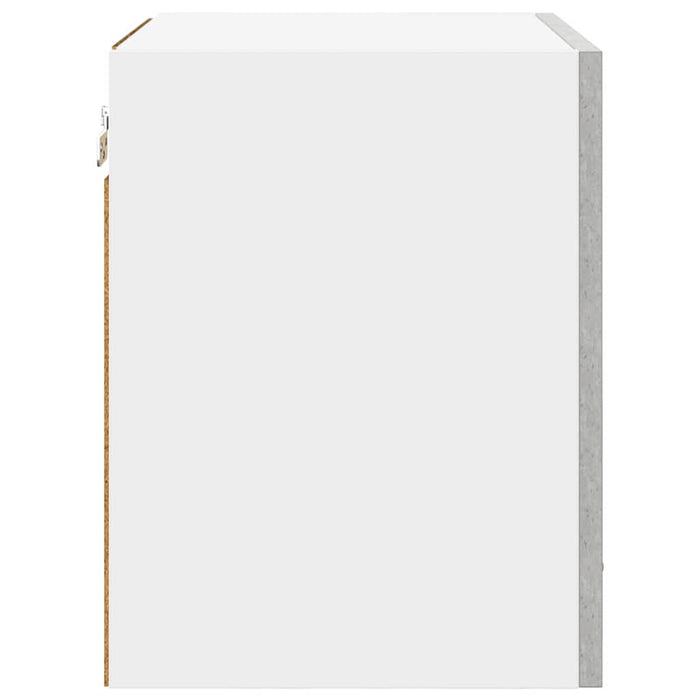 Armadio pensile con porta Riga 2 pcs Grigio Cemento e Bianco 884137