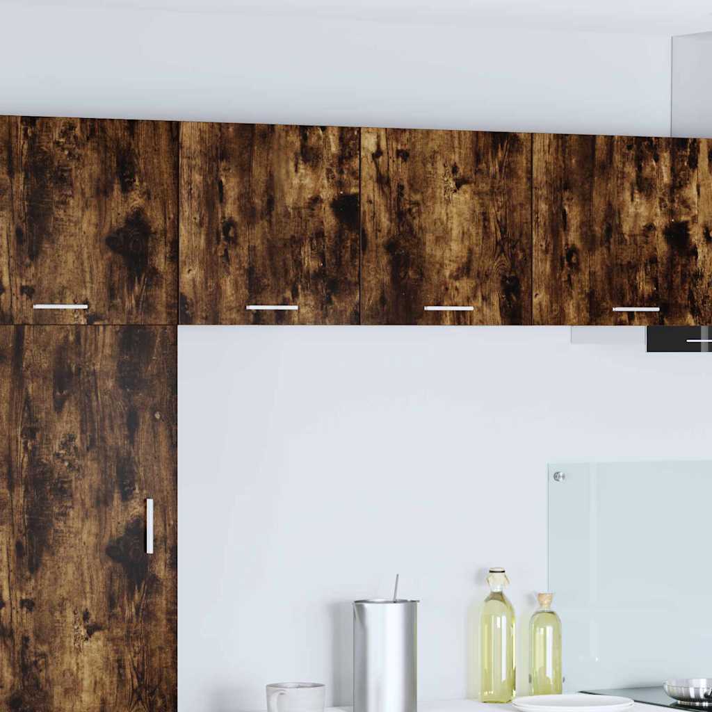 Armadio pensile Riga Rovere Affumicato e Bianco 40 x 31 x 40 cm 884138