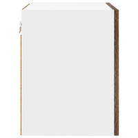 Armadio pensile con porta Riga 2 pcs Rovere Affumicato e Bianco 884139