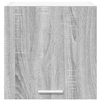 Armadio pensile con porta Riga 2 pcs Grigio Sonoma e Bianco 884141