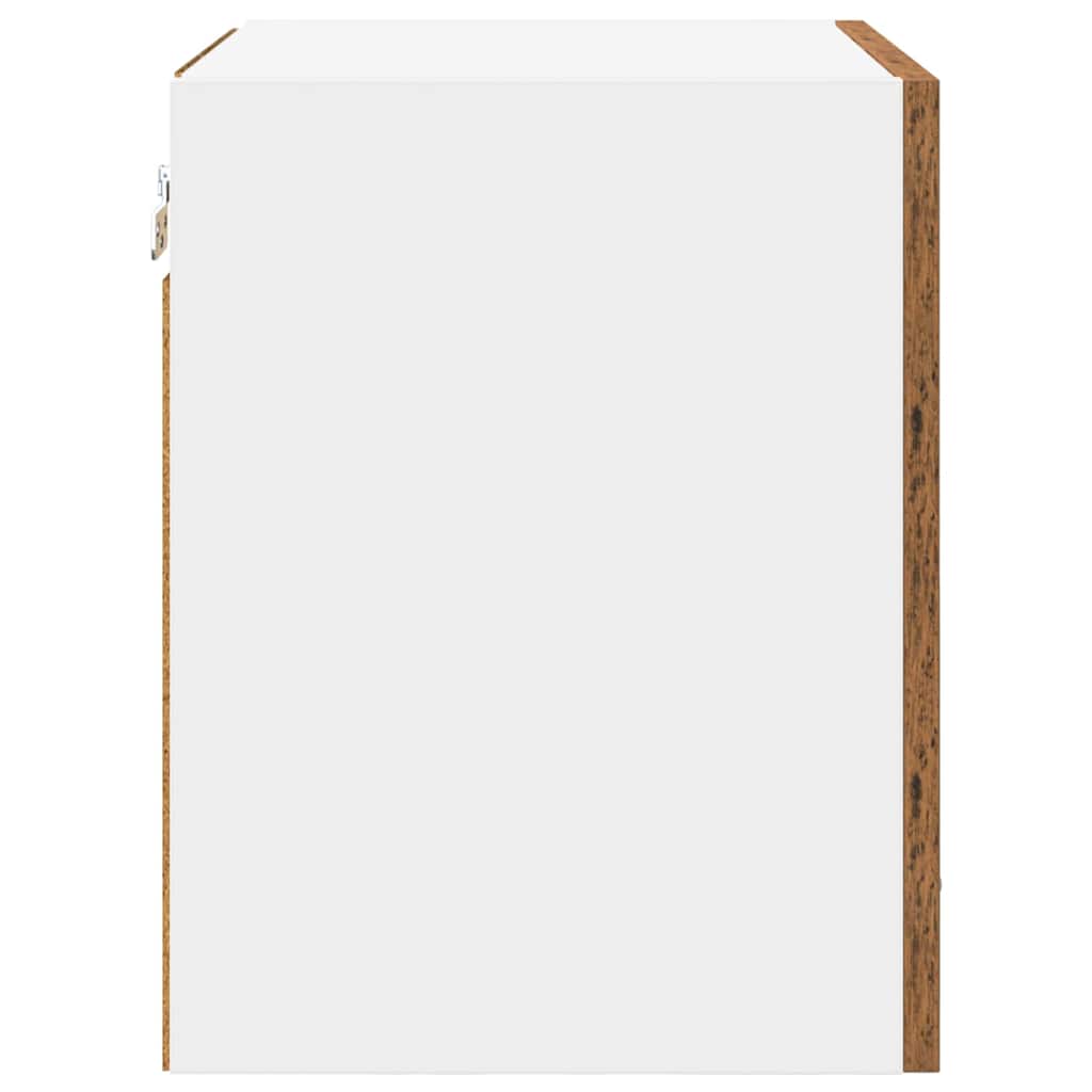 Armadio pensile Riga Rovere Affumicato e Bianco 40 x 31 x 40 cm 884142