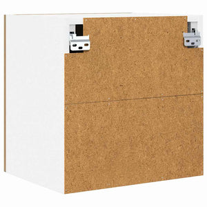 Armadio pensile Riga Rovere Artigiano e Bianco 40 x 31 x 40 cm 884144