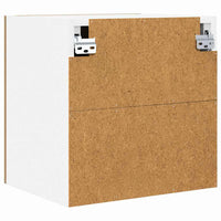 Armadio pensile con porta Riga 2 pcs Rovere Artigiano e Bianco 884145