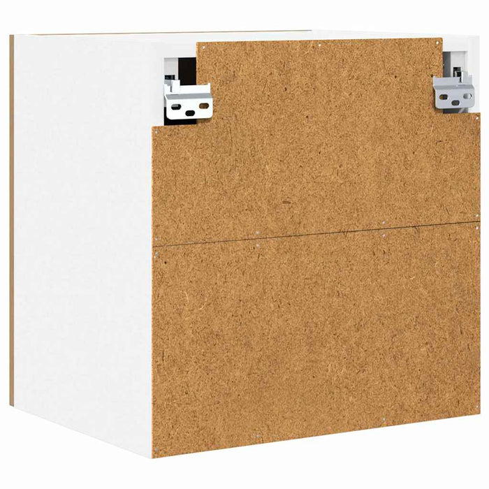 Armadio pensile con porta Riga 2 pcs Rovere Artigiano e Bianco 884145