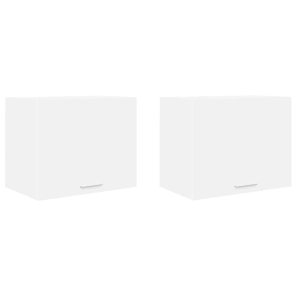 Armadio pensile con porta Riga 2 pcs Bianco 50 x 31 x 40 cm 884147