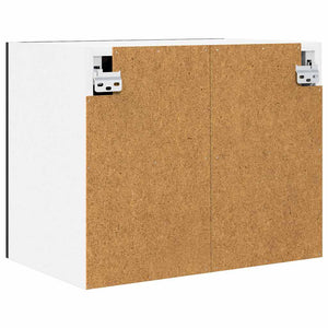 Armadio pensile Riga Rovere Affumicato e Bianco 50 x 31 x 40 cm 884148