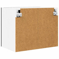 Armadio pensile con porta Riga 2 pcs Rovere Affumicato e Bianco 884149