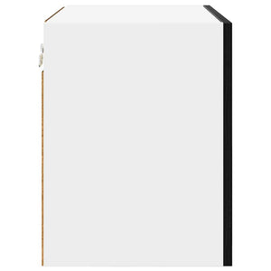 Armadio pensile con porta Riga 2 pcs Rovere Affumicato e Bianco 884149