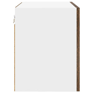 Armadio pensile Riga Rovere Affumicato e Bianco 50 x 31 x 40 cm 884154