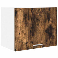 Armadio pensile con porta Riga 2 pcs Rovere Affumicato e Bianco 884155